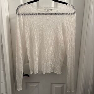 A&F Long Sleeve Lace Top